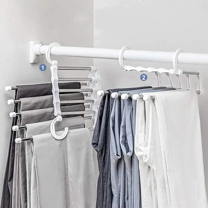HangStack Platzsparender Faltbarer 5-in-1-Kleiderbügel