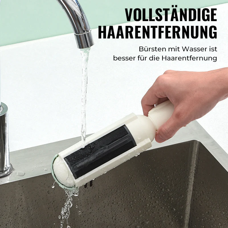 Wiederverwendbare Fusselrolle für Tierhaare ohne Papier | mit Sammelkammer | entfernt Haare von Sofa, Kleidung & Auto | 98 g