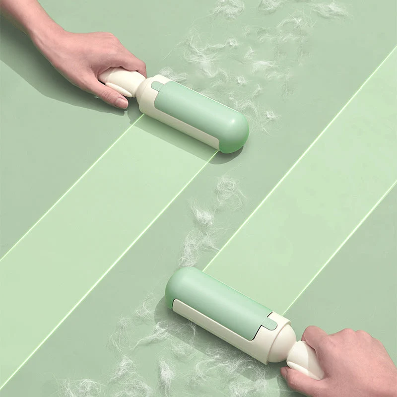 Wiederverwendbare Fusselrolle für Tierhaare ohne Papier | mit Sammelkammer | entfernt Haare von Sofa, Kleidung & Auto | 98 g