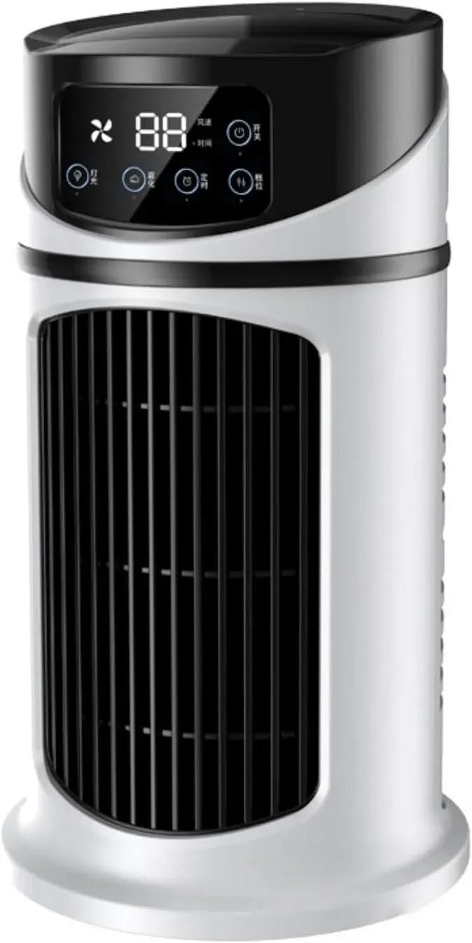 Climatiseur, portable, minuteur, silencieux, unité de climatisation silencieuse avec Ventilateur, Affichage numérique et minuterie de 6