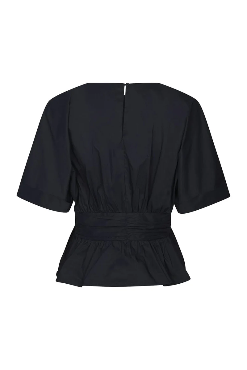 Neo Noir - Annegret Poplin Blouse 162365 - 141 - Navy