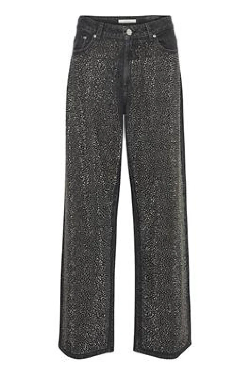 Gestuz - ZorahGZ MW jeans - Dark grey washed