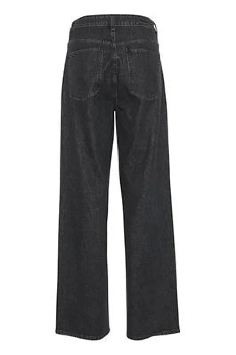 Gestuz - ZorahGZ MW jeans - Dark grey washed