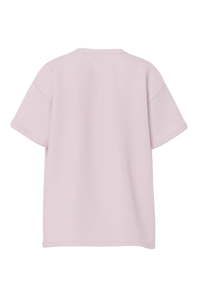 Pieces - Pcskylar Ss Oversized Tee - 4940930 Roseate Spoonbill