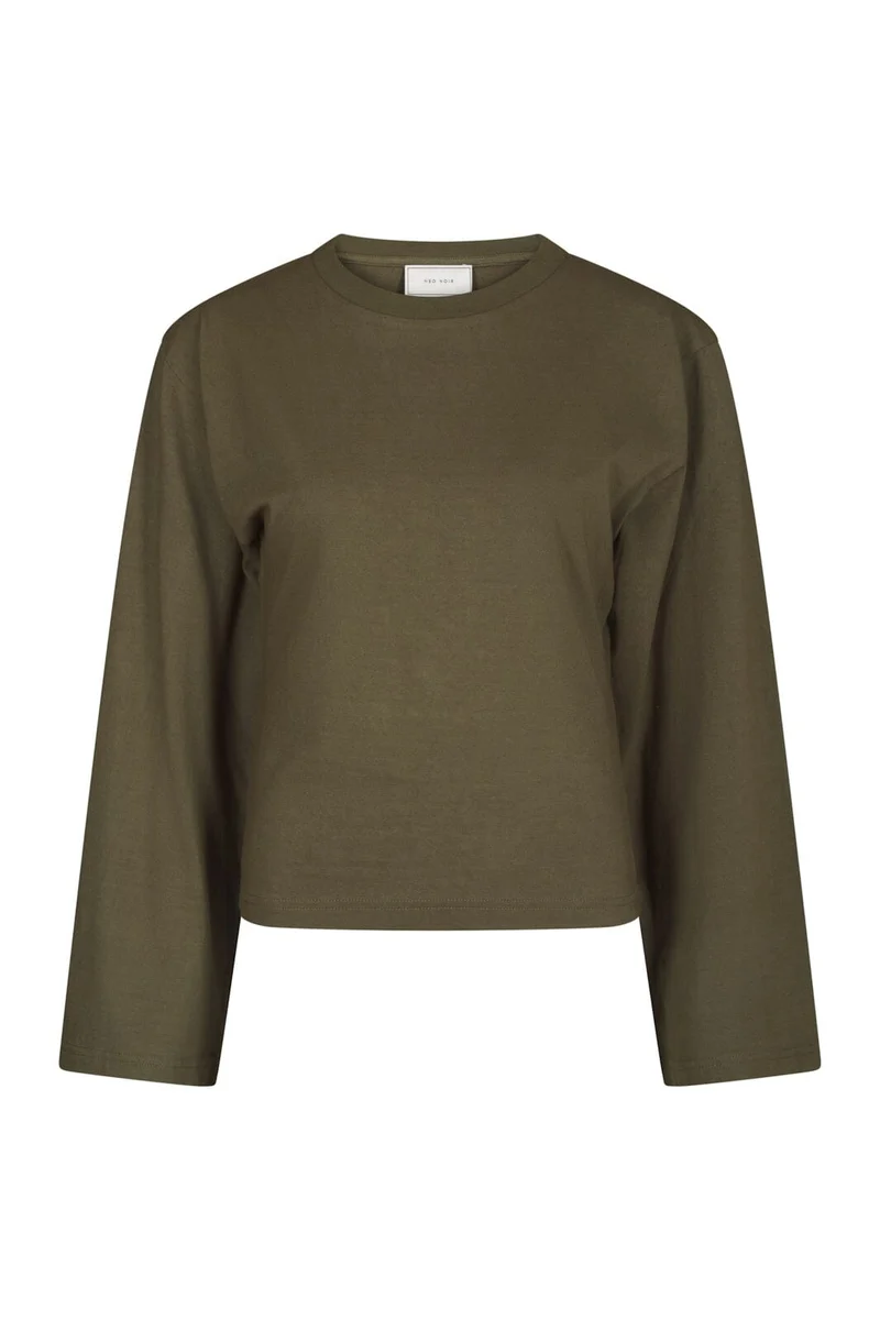 Neo Noir - Paska Boxy Long Tee 165973 - 151 - Army