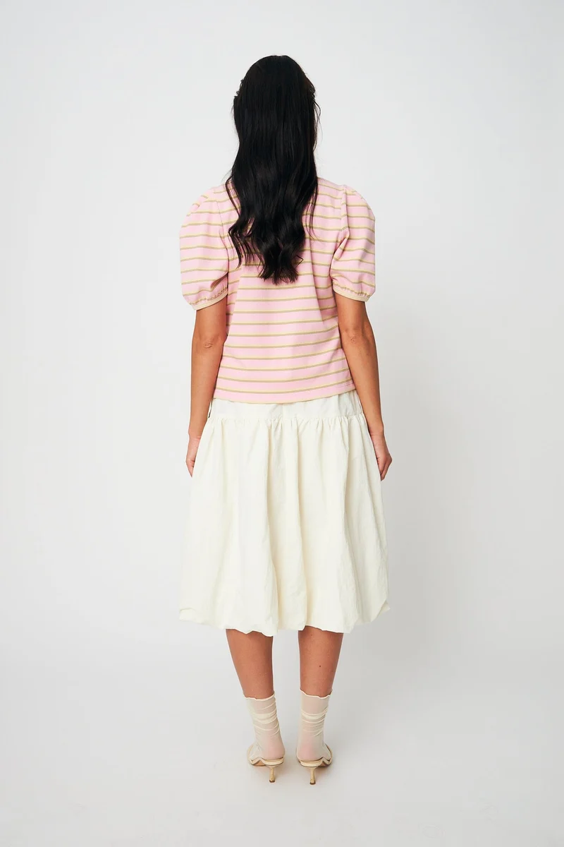 Cras - Kleo T-Shirt C617 - 4006 - 4006 Pink Stripe