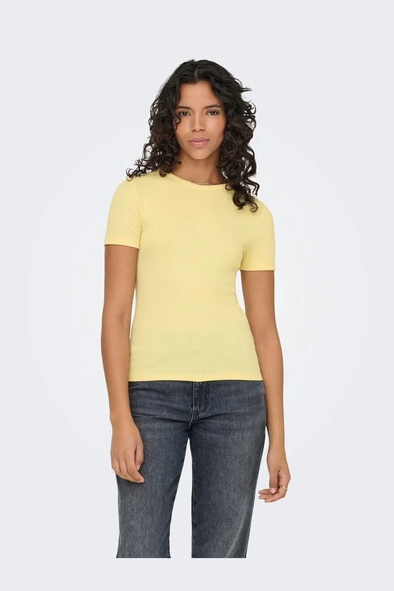 Only - Onljune S/S Tee - 4938021 Italian Straw