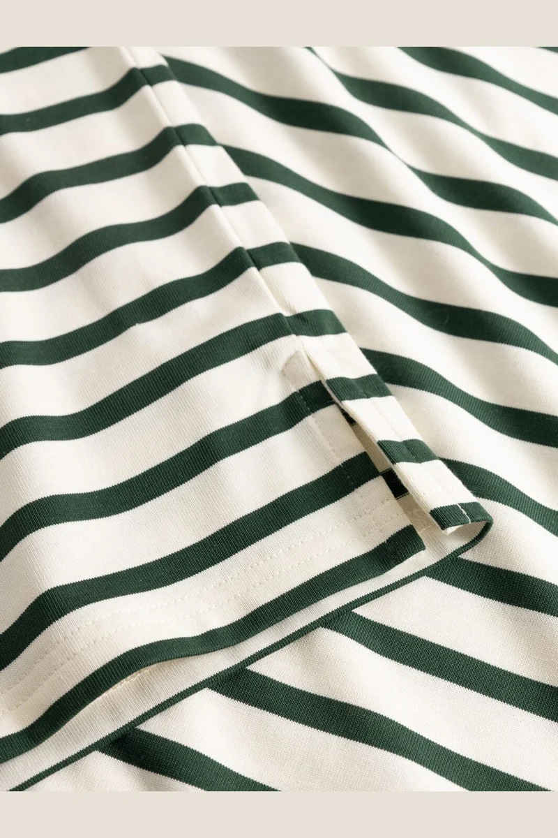 Noella - N-Maple T-Shirt 17260002 - 451 - Eton Ivory Green Stripe