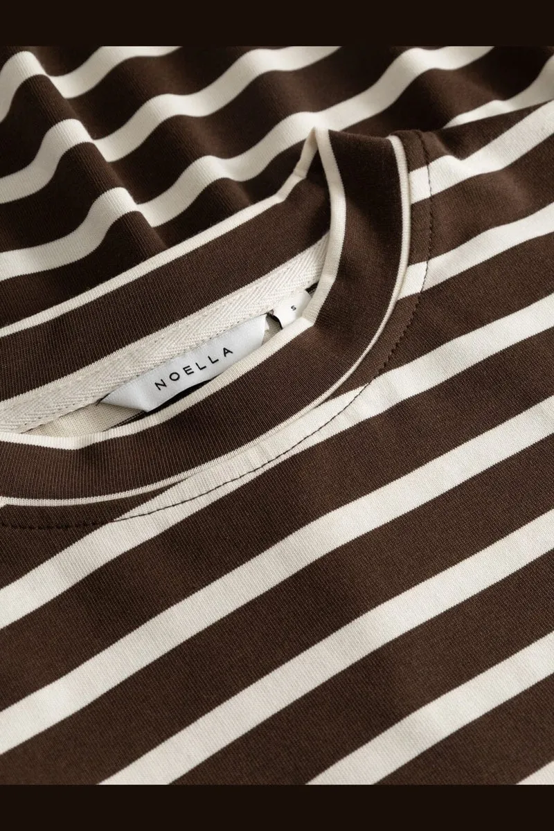 Noella - N-Maple T-Shirt 17260002 - 450 - Eton Brown Ivory Stripe