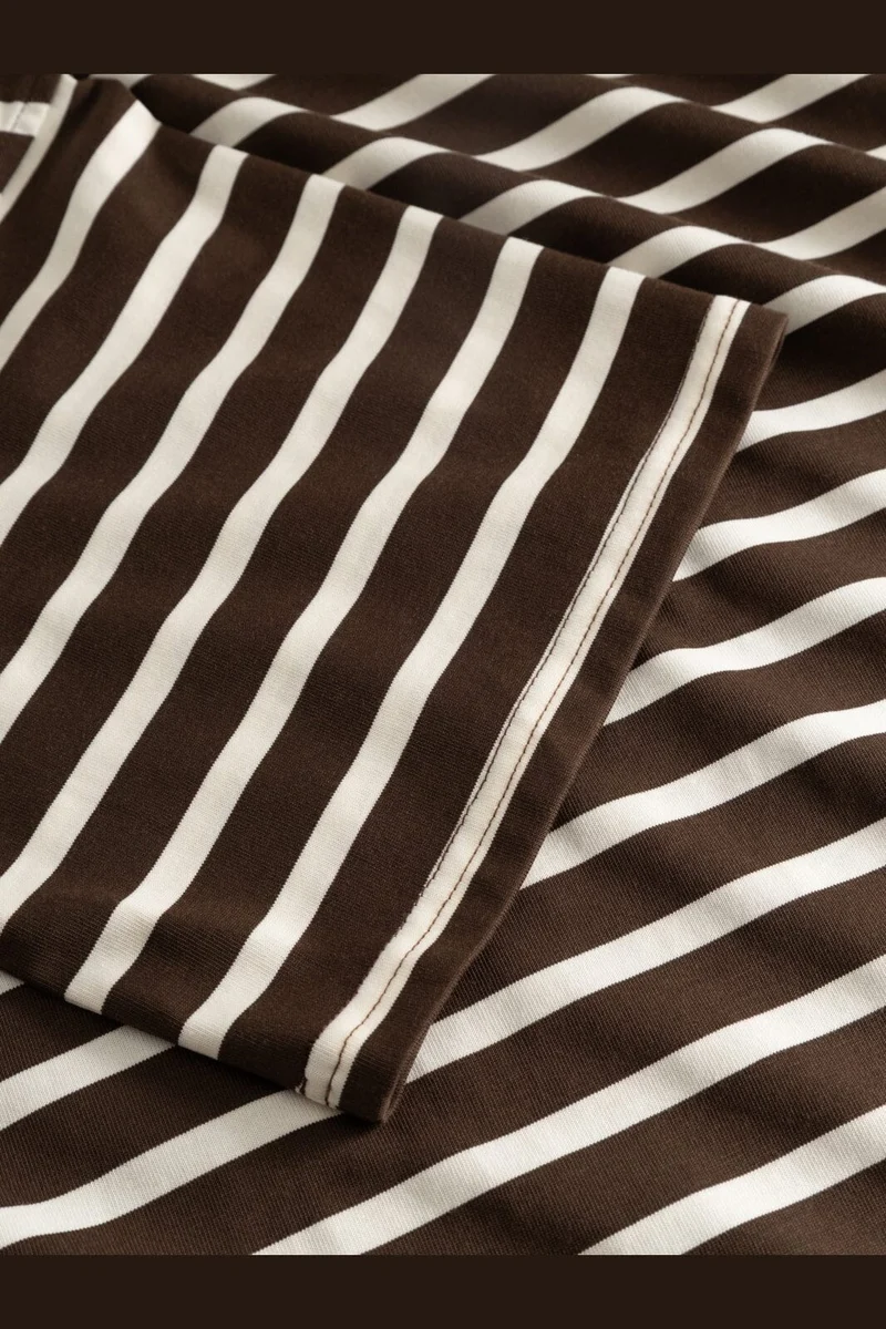 Noella - N-Maple T-Shirt 17260002 - 450 - Eton Brown Ivory Stripe