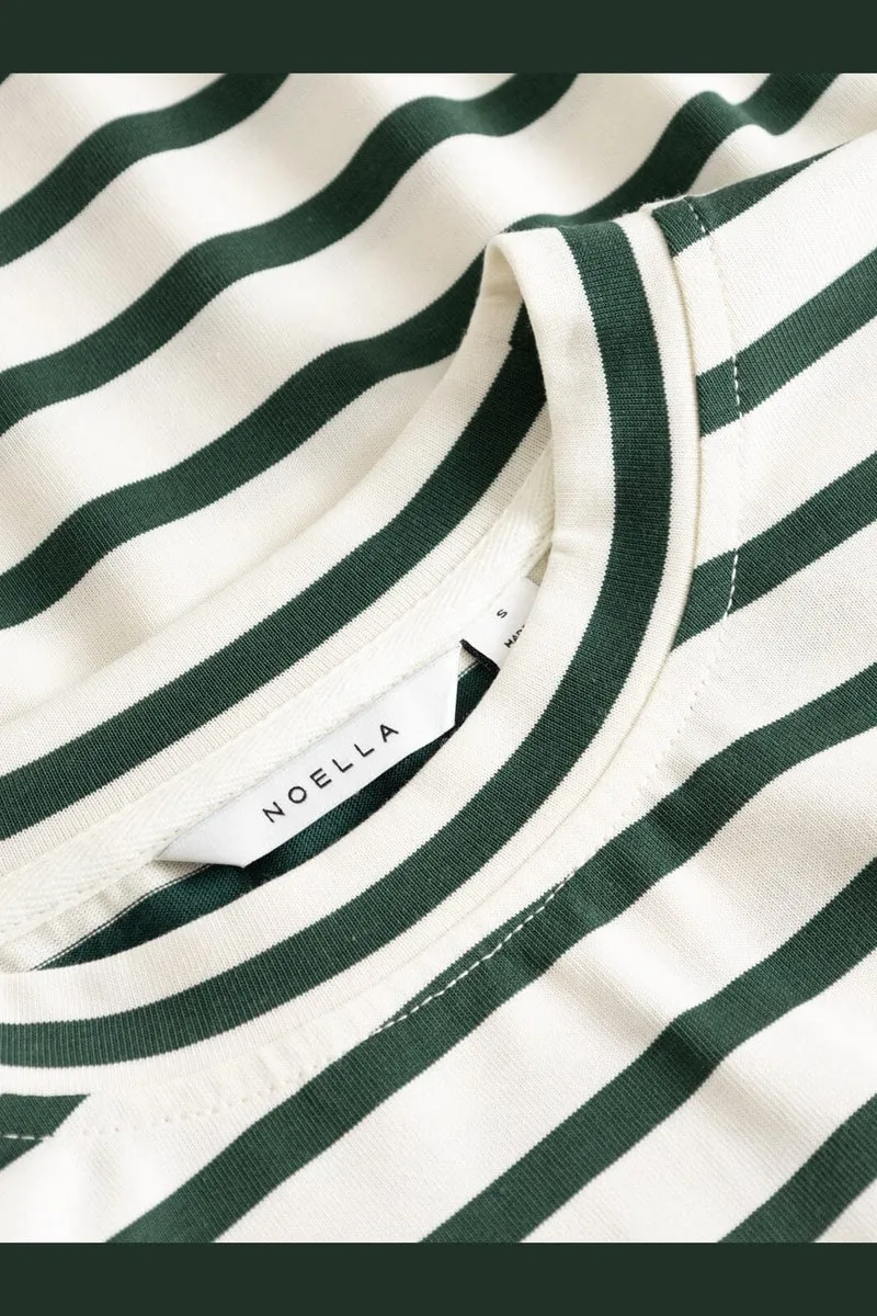 Noella - N-Maple Ls T-Shirt 17260001 - 451 - Eton Ivory Green Stripe