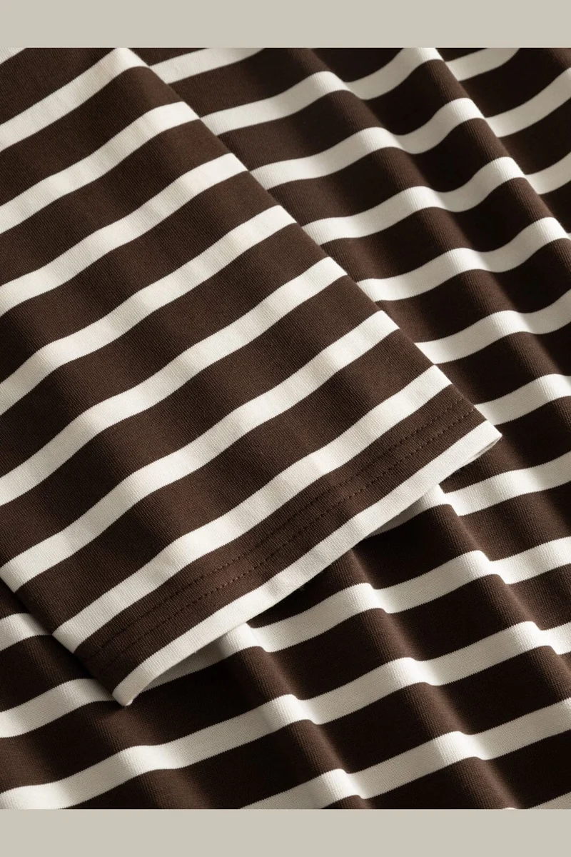 Noella - N-Maple Ls T-Shirt 17260001 - 450 - Eton Brown Ivory Stripe