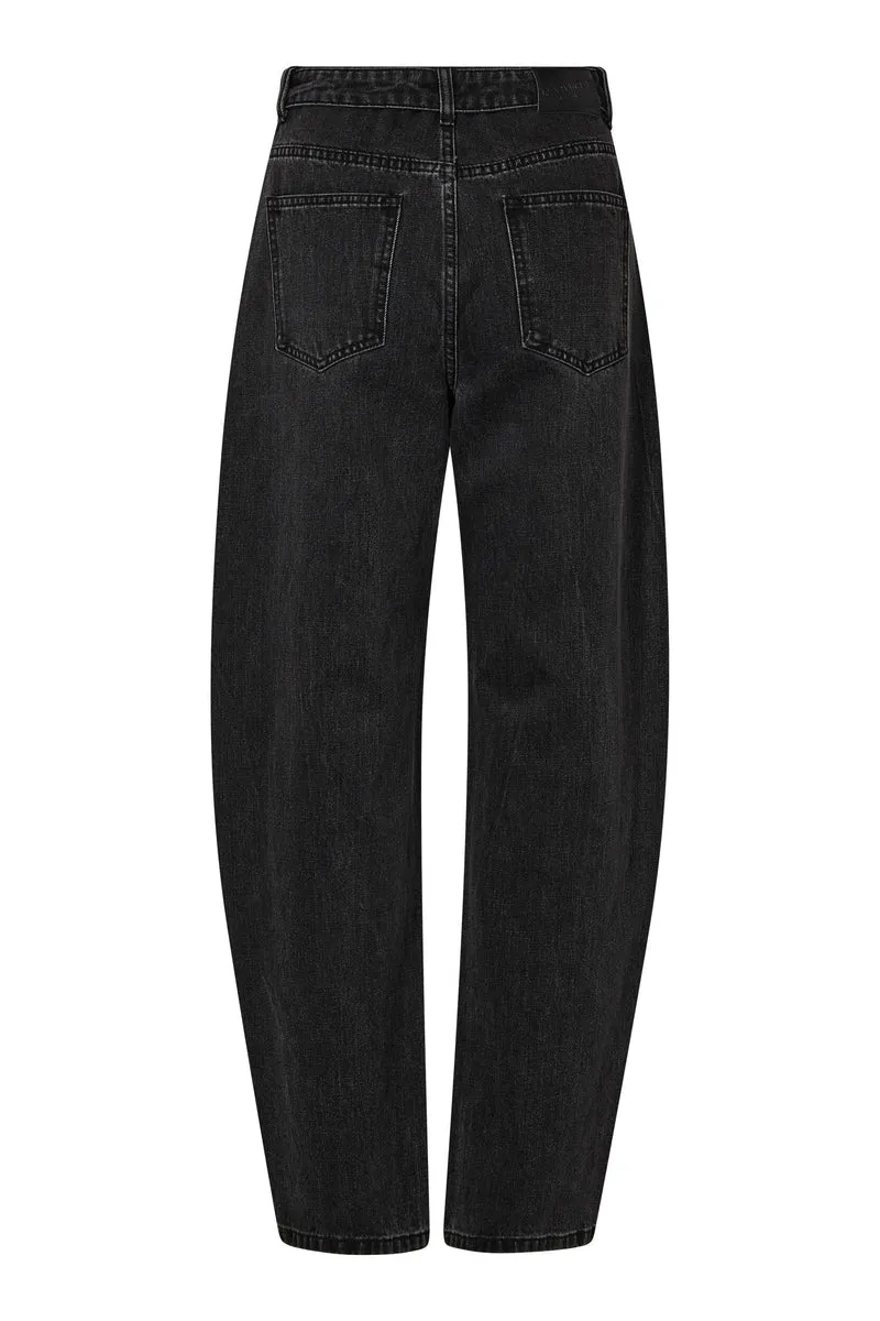 Haute L'Amitié - Flip Waist Rivet Jeans Hl10838 - Black