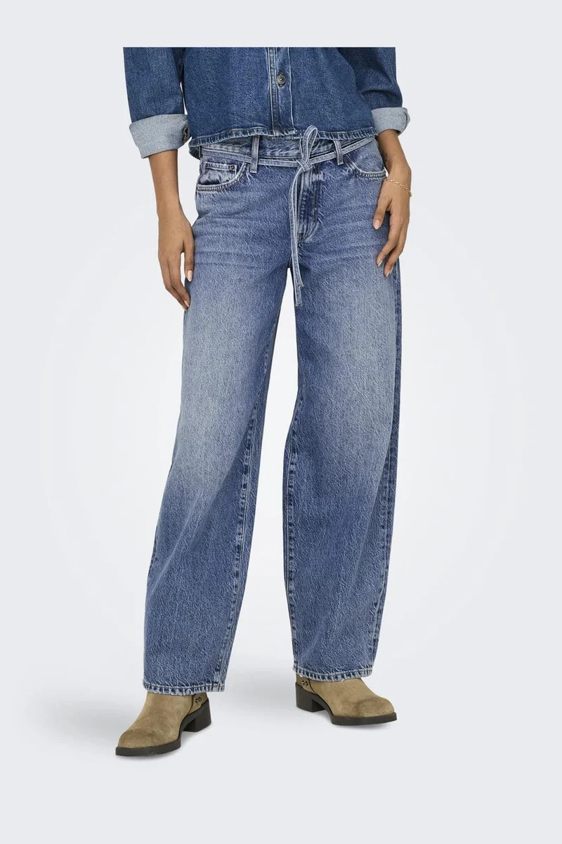 Only - Onlgianna Straight Dot596 - 4526764 Medium Blue Denim