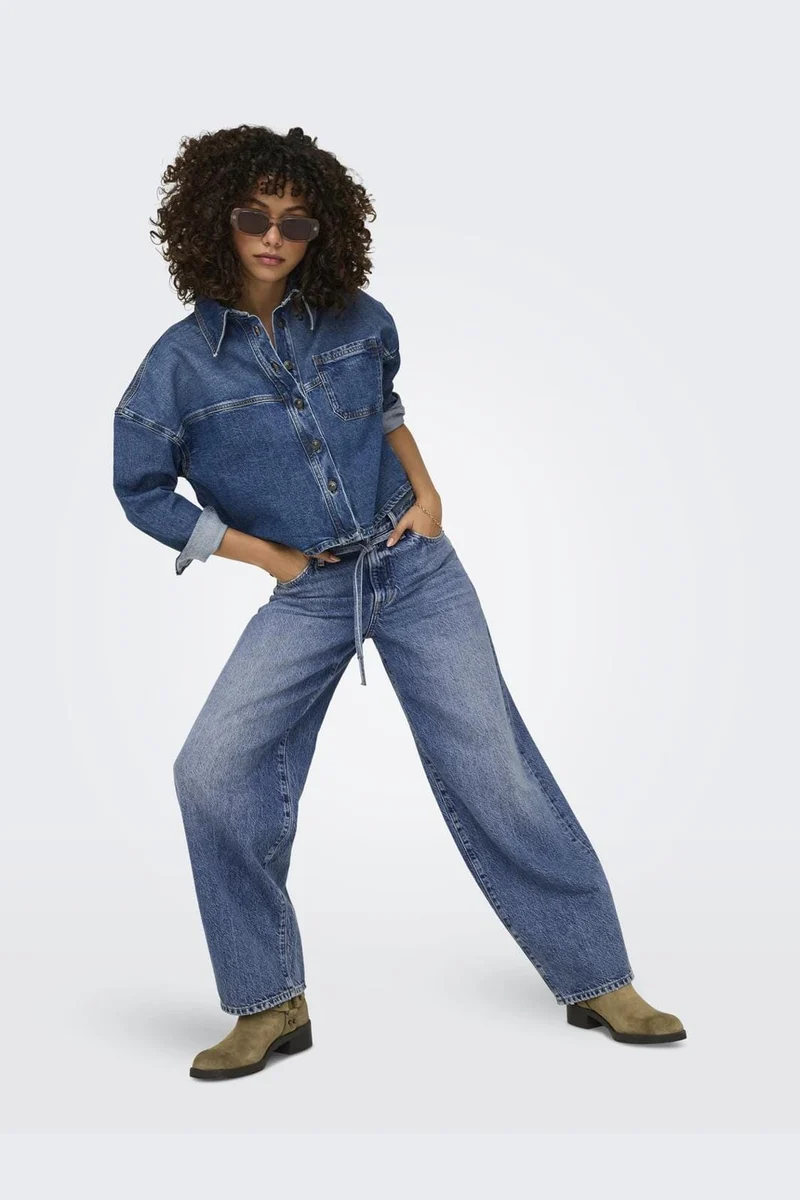Only - Onlgianna Straight Dot596 - 4526764 Medium Blue Denim
