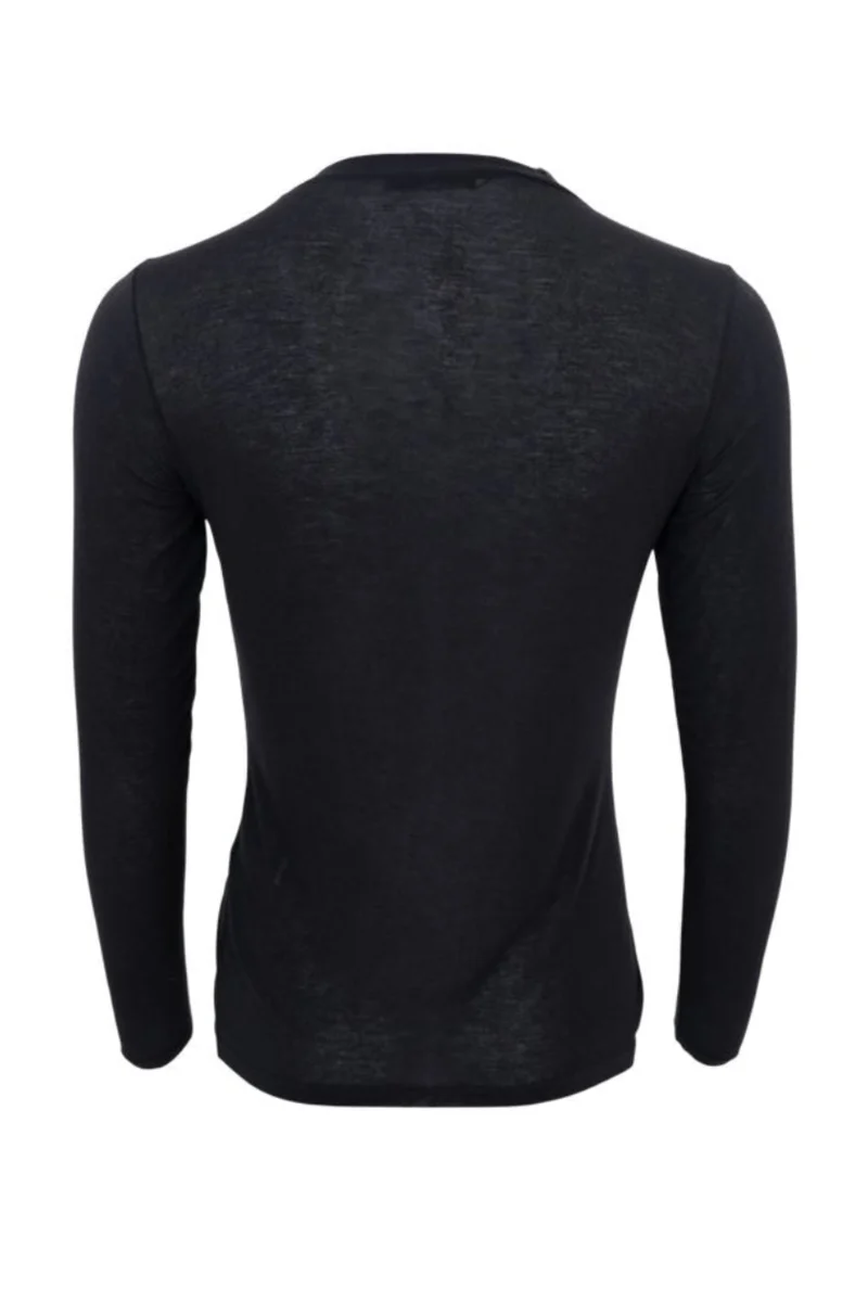 Black Colour - Bcalba Ls Tee 41260 - Shirts,Mesh & Basic Blouses - Black Solid