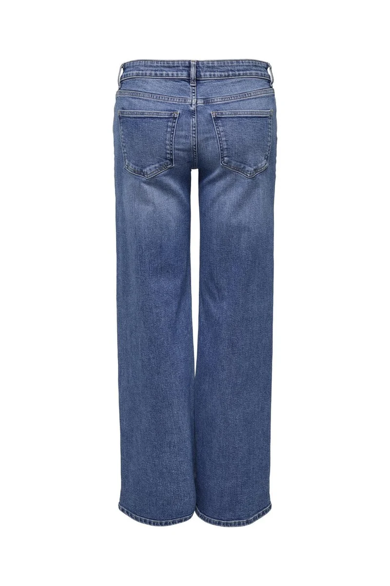 Only - Onljudy Lw Wide Leg Tai Epp - 4680455 Medium Blue Denim