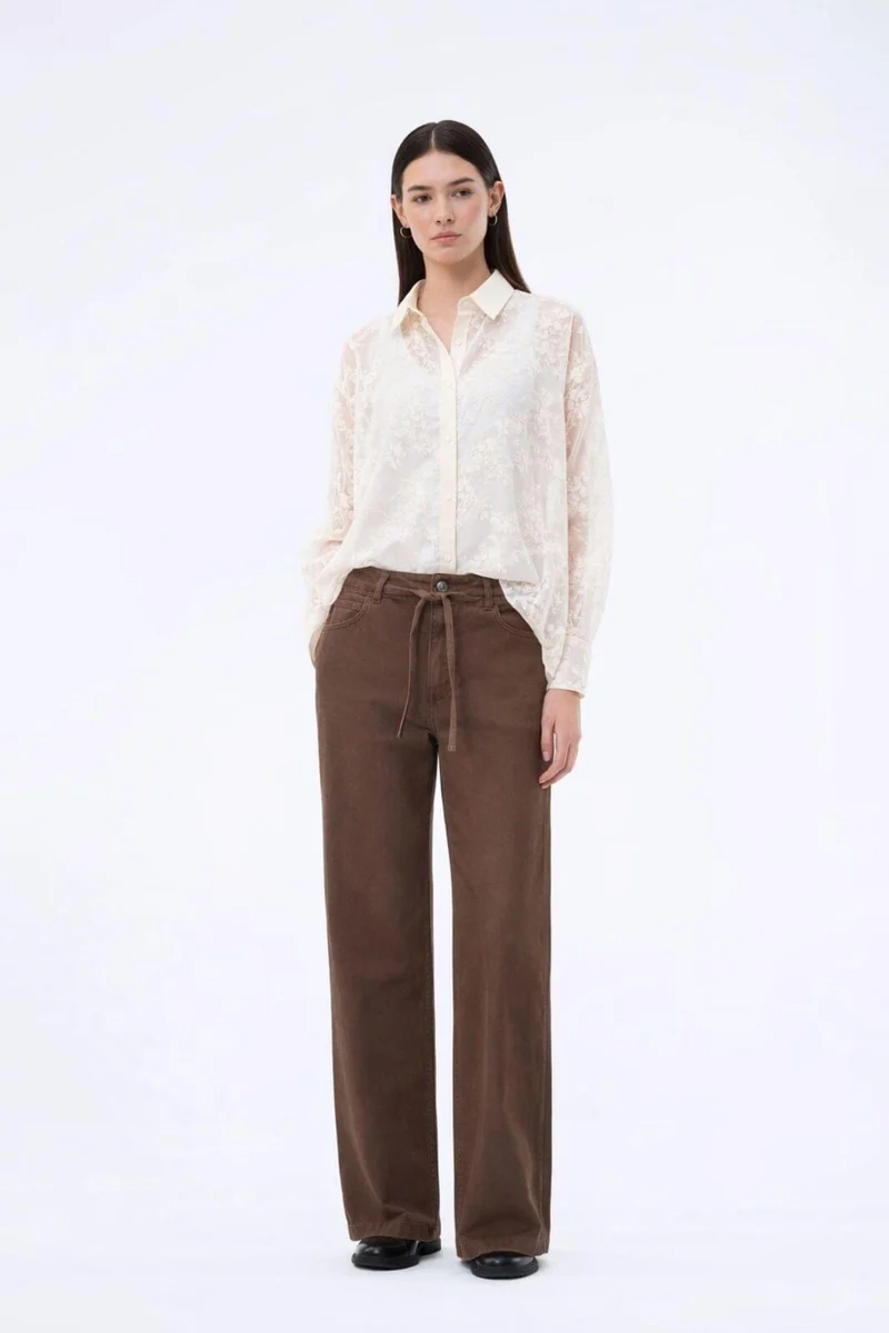 Modström - Isoldemd Dye Pants 59236 - 5584 - Chocolate Chip