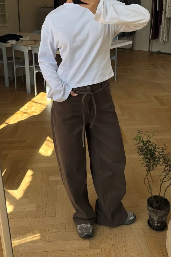 Modström - Isoldemd Dye Pants 59236 - 5584 - Chocolate Chip