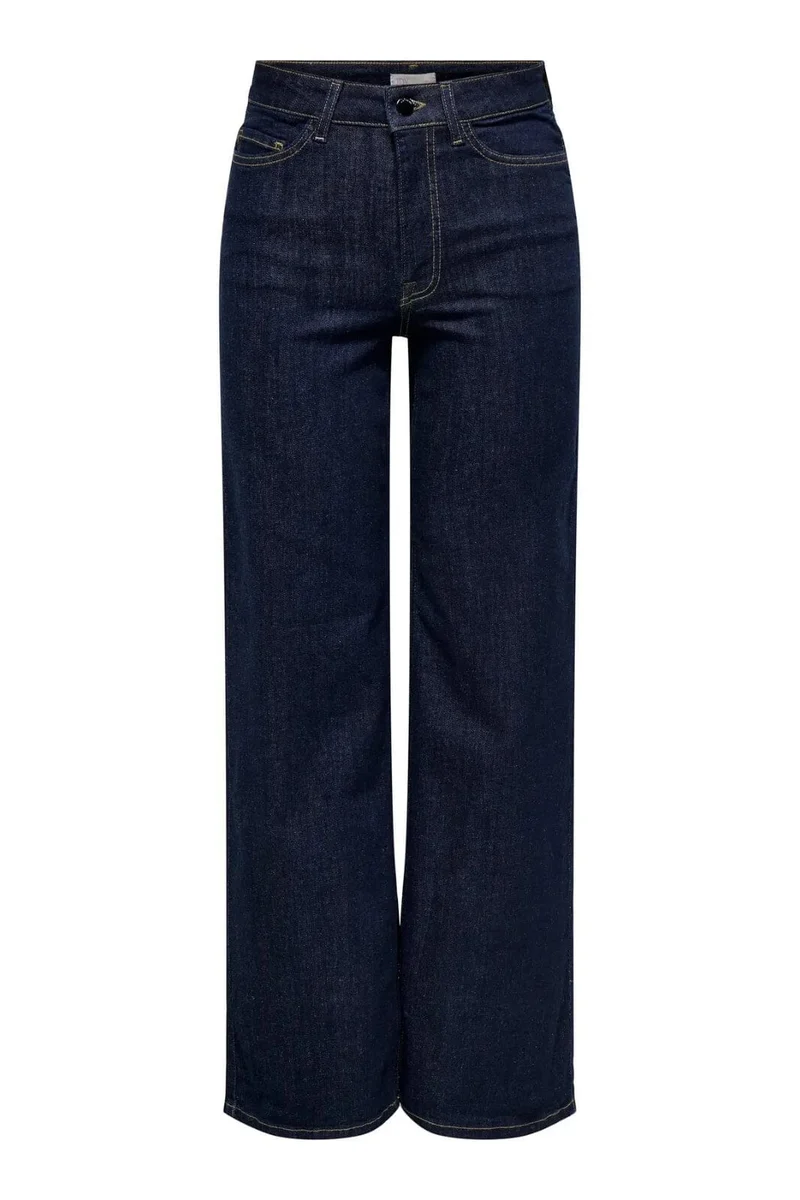 JDY - Jdyfelina-Fina Wide Rinse Jnsdnm - 4840357 Dark Blue Denim Rinse Blue Denim