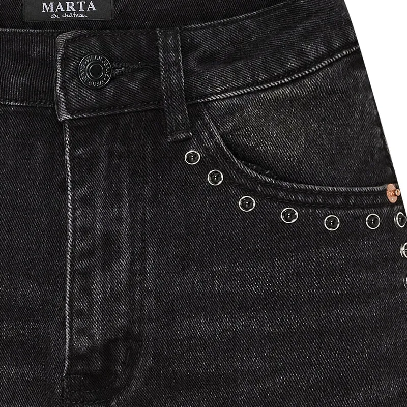 Marta Du Chateau - Cbitten Jeans MDC226-8605 - Black