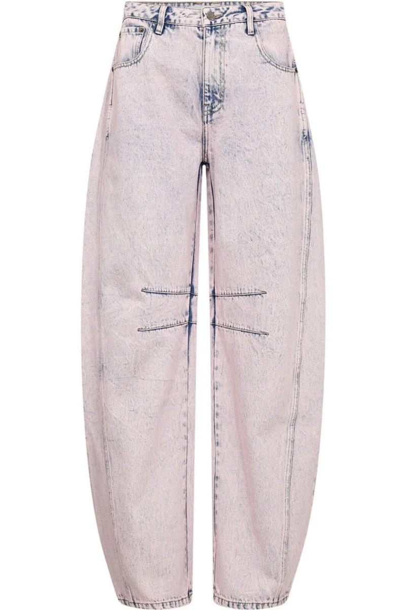 Haute L'Amitié - Drew Barrel Panel Jeans HL10570 - Iced Rose