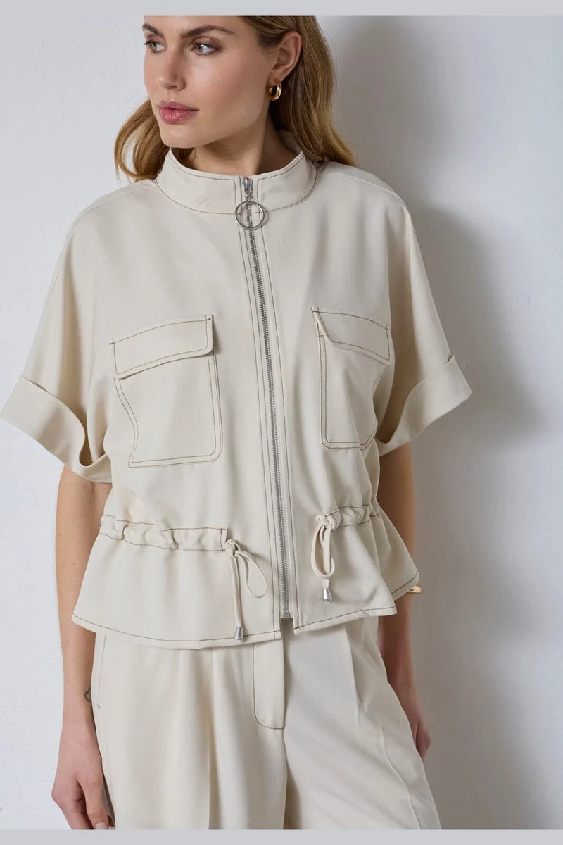 Co´Couture - Terrycc Vest 40036 - 320 - Bisquit