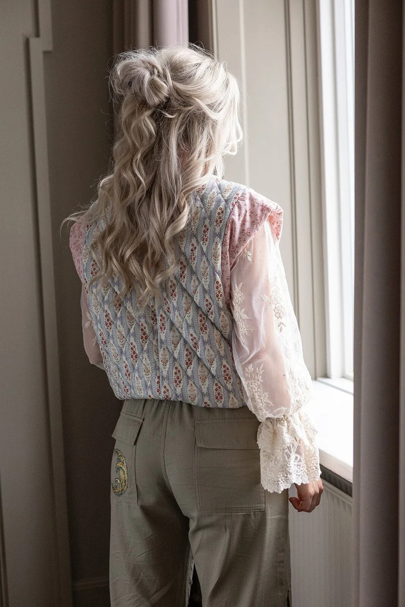 Molly&My x Melanie Due - Luise S Quilt Vest Vendbar - Light Pink