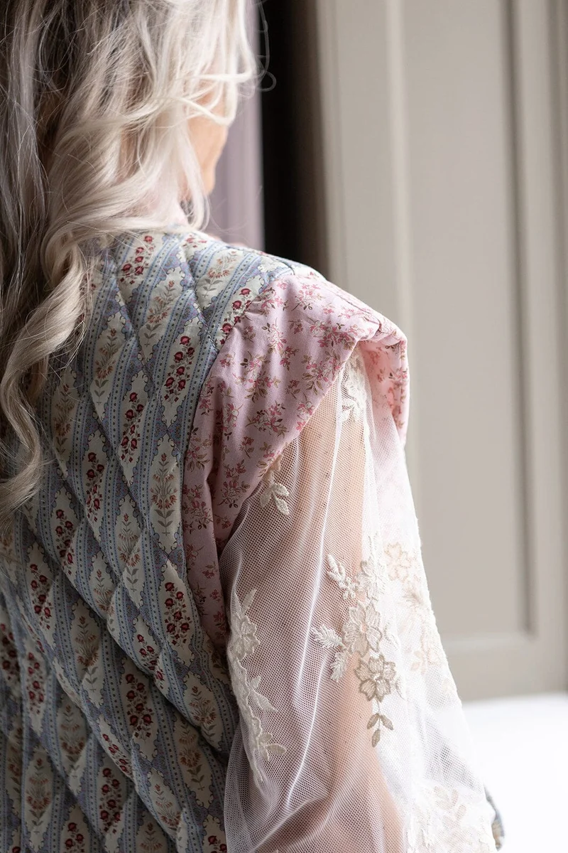 Molly&My x Melanie Due - Luise S Quilt Vest Vendbar - Light Pink