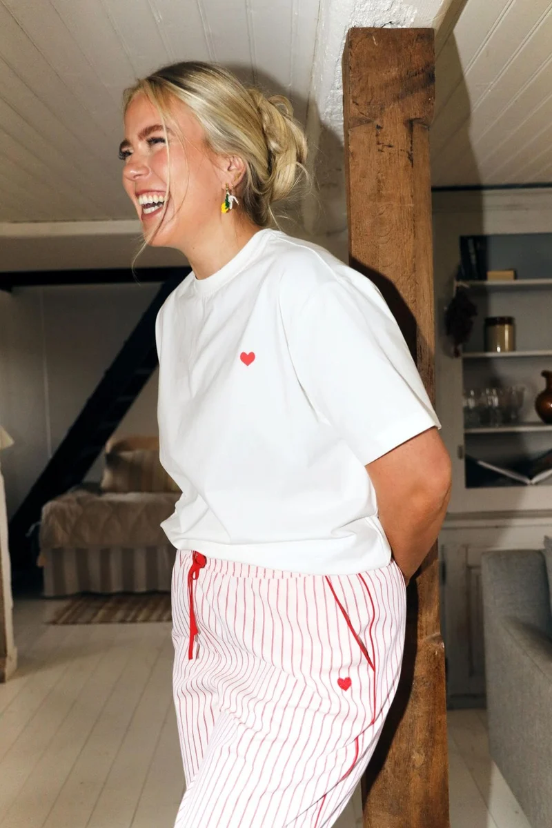 Molly&My x Caroline Dan - Cutesie Tee - White W. Lobster