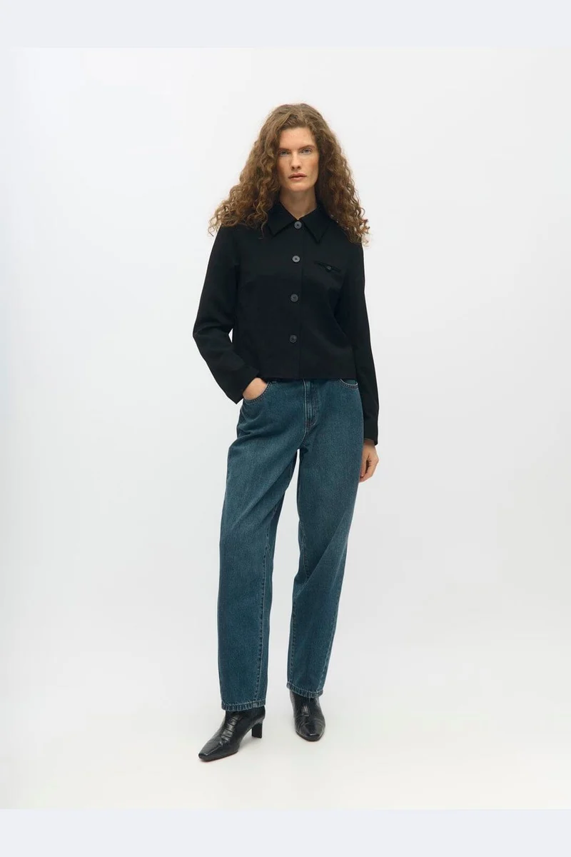 Object - Objmiu Zoe Barrel Ankle Jeans - 4930703 Medium Blue Denim