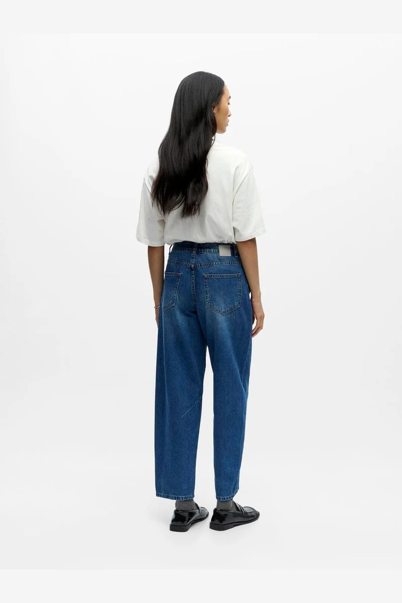 Object - Objmiu Zoe Barrel Ankle Jeans - 4930703 Medium Blue Denim