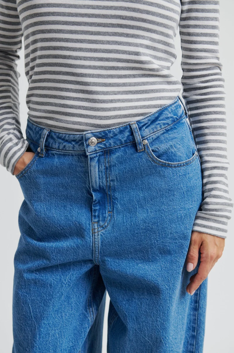Second Female - Belton Barrel Denim Jeans 60442 - 5997 Blue denim