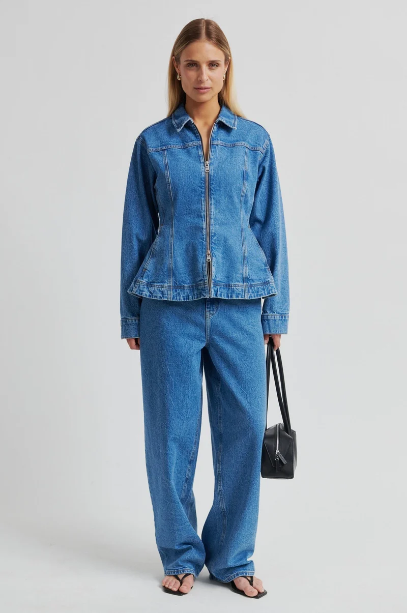 Second Female - Belton Barrel Denim Jeans 60442 - 5997 Blue denim