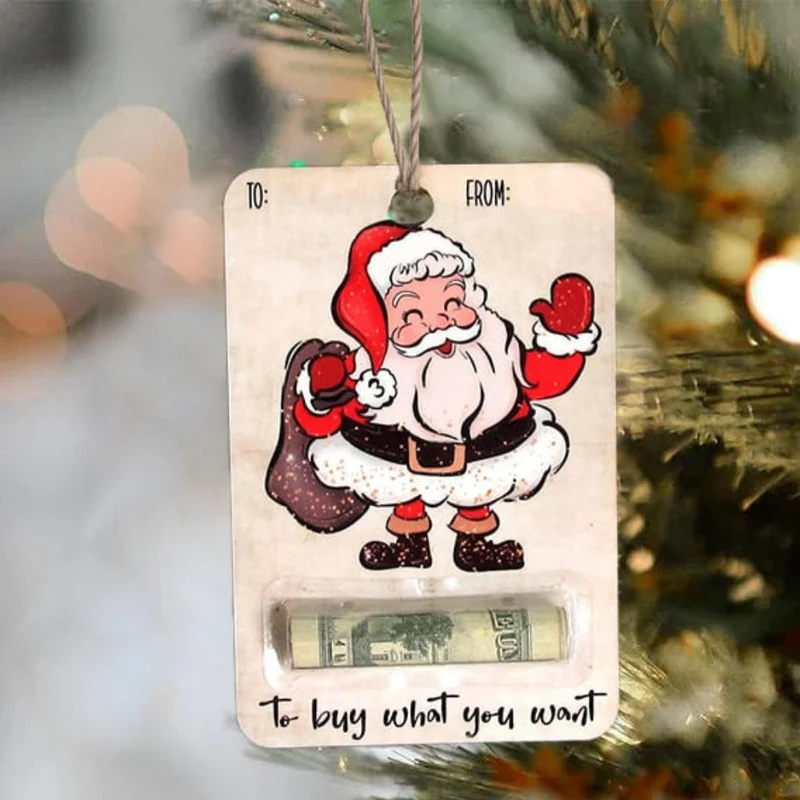 Support de Cartes de Noël en Bois Champêtre
