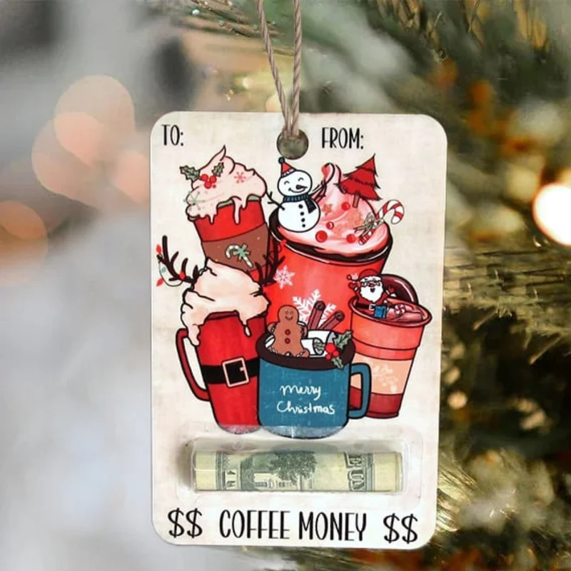 Support de Cartes de Noël en Bois Champêtre
