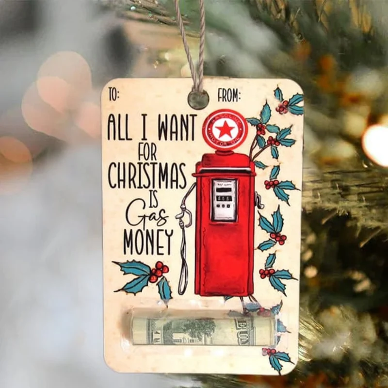 Support de Cartes de Noël en Bois Champêtre