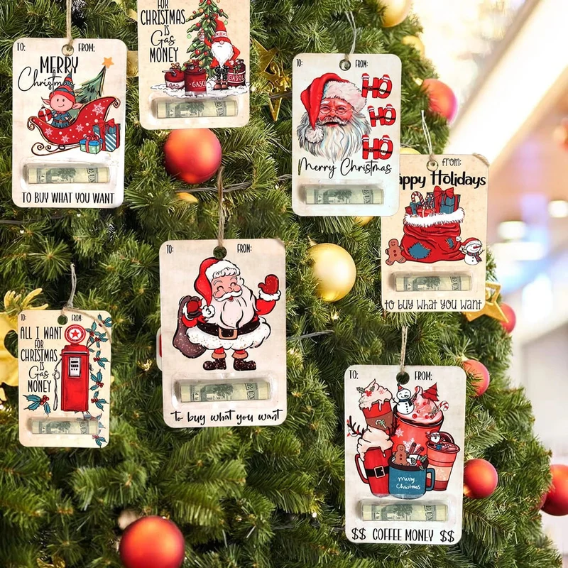 Support de Cartes de Noël en Bois Champêtre