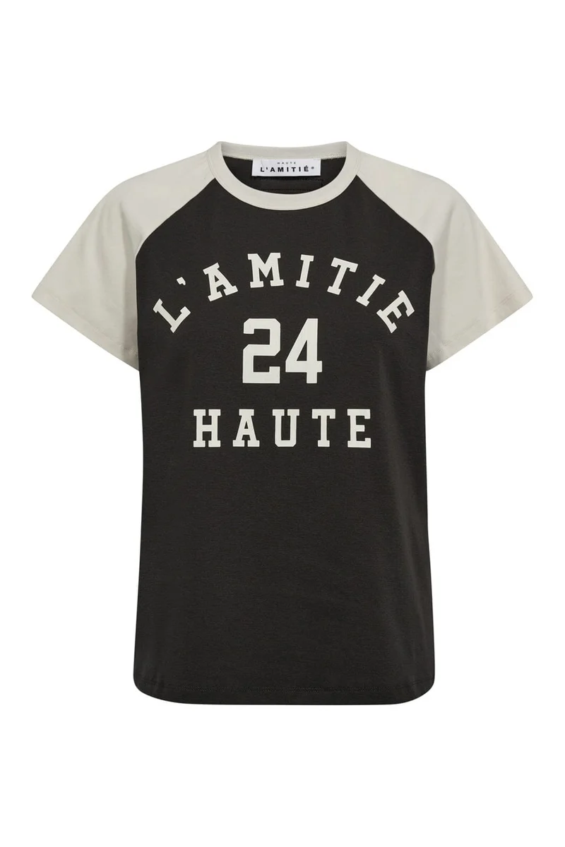 Haute L'Amitié - Neckline College Tee HL10109 - Antracit