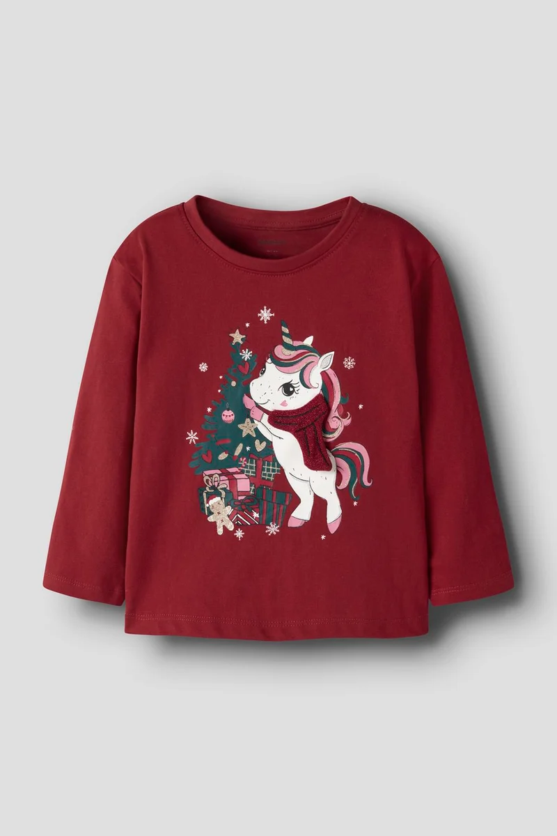 Name It - Nmfrepoler Ls Nreg Top Box - 5131519 Red Dahlia