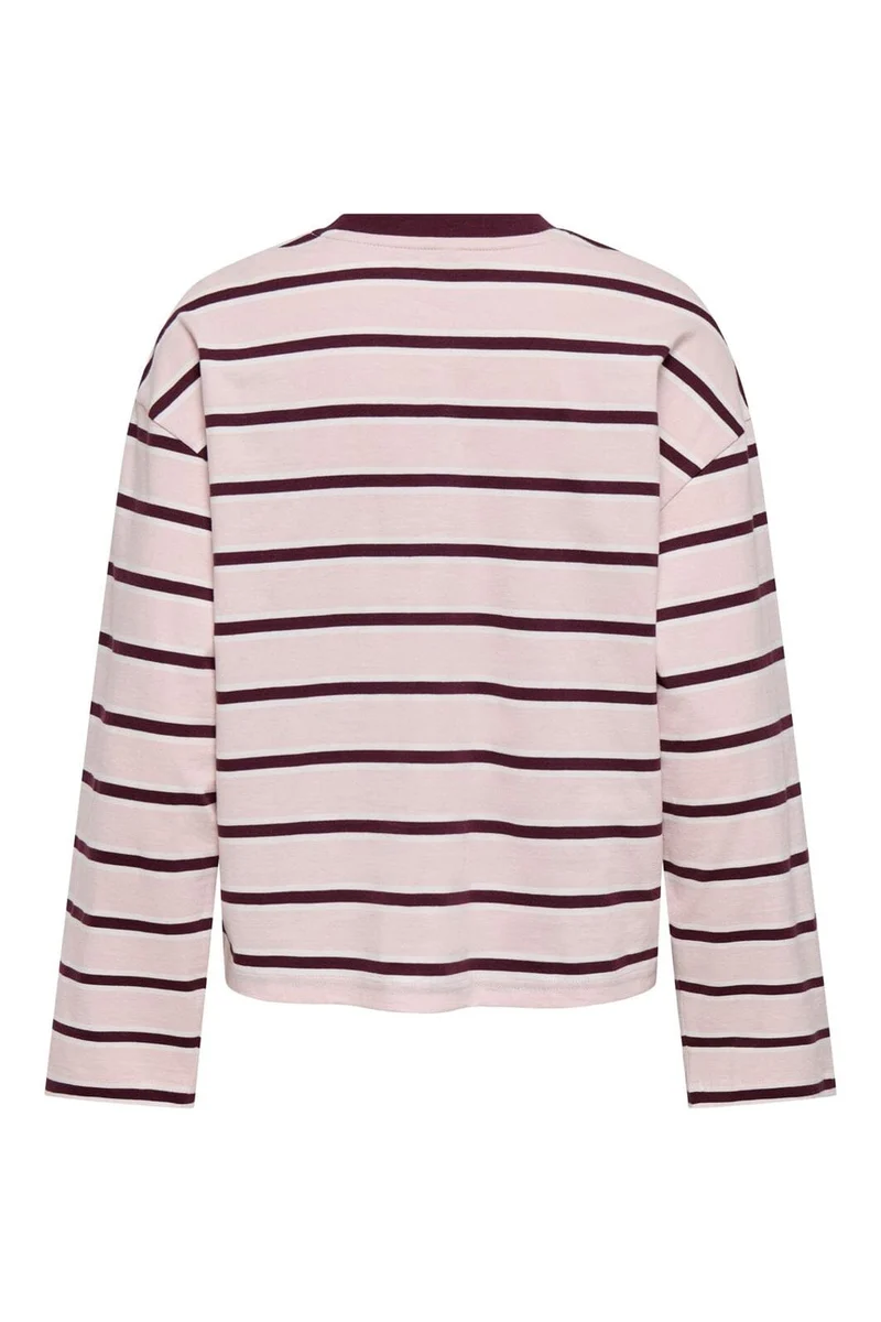 Only - Onlfreja L/S Stripe Top Cc - 5126939 Pale Lilac Freja Autumn (Fig)