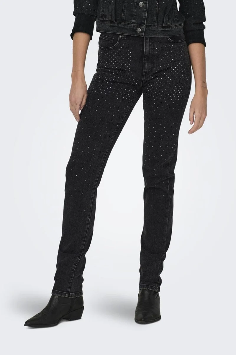 Only - Onlemily St Rhs - 4333551 Washed Black