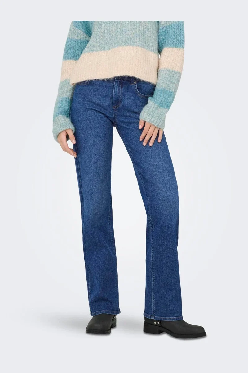 Only - Onldarla Mid Straight Pim Esp - 4922006 Medium Blue Denim