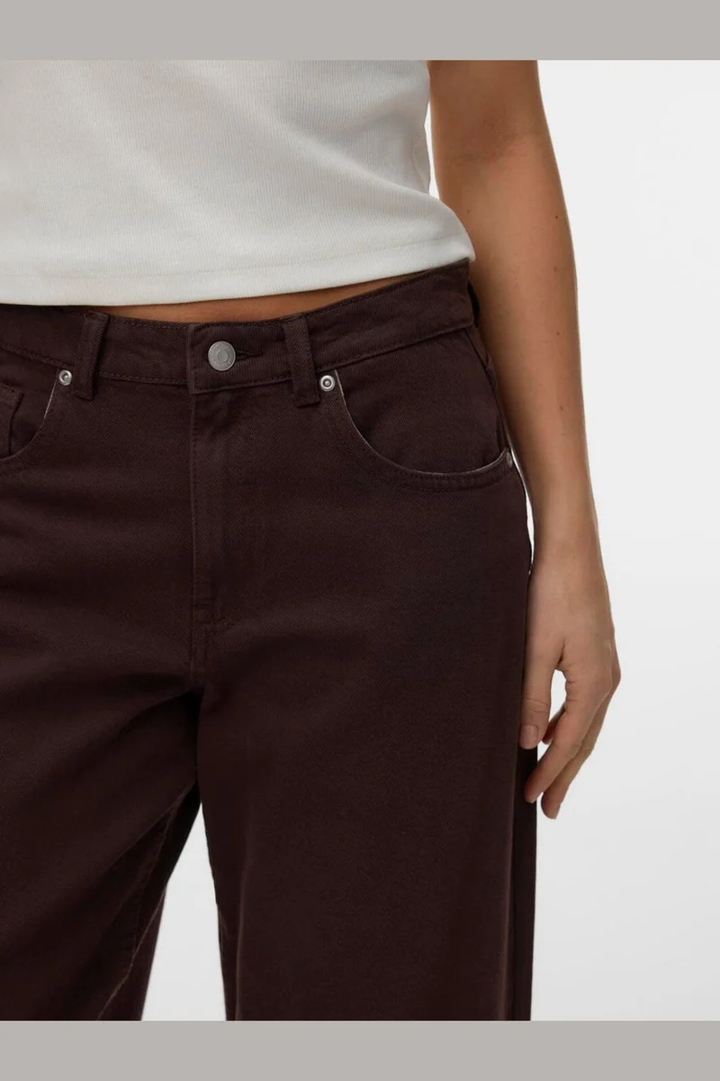 Vero Moda - Vmfonda Mr Barrel Clr Jeans - 5092078 Chocolate Torte