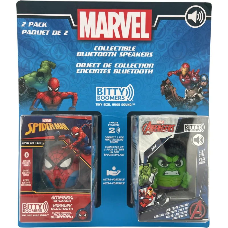 BITTY BOOMERS - Paquet de 2 Enceintes Bluetooth de Collection