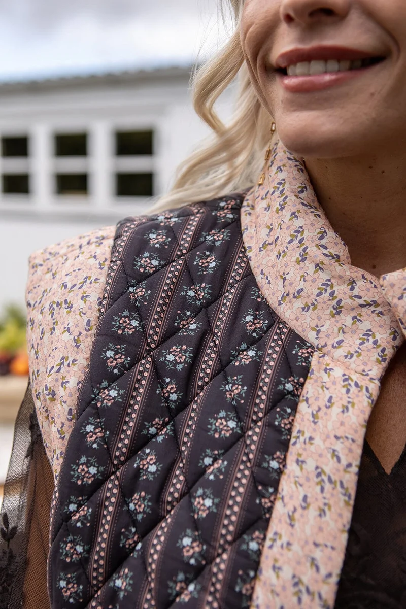 Molly&My X Melanie Due - Luise V Quilt Vest 2.0 169971 - 100 - Black