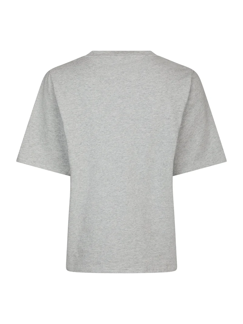 Yellow Lane - Varsity Tee 165589 - 133 - Grey Melange