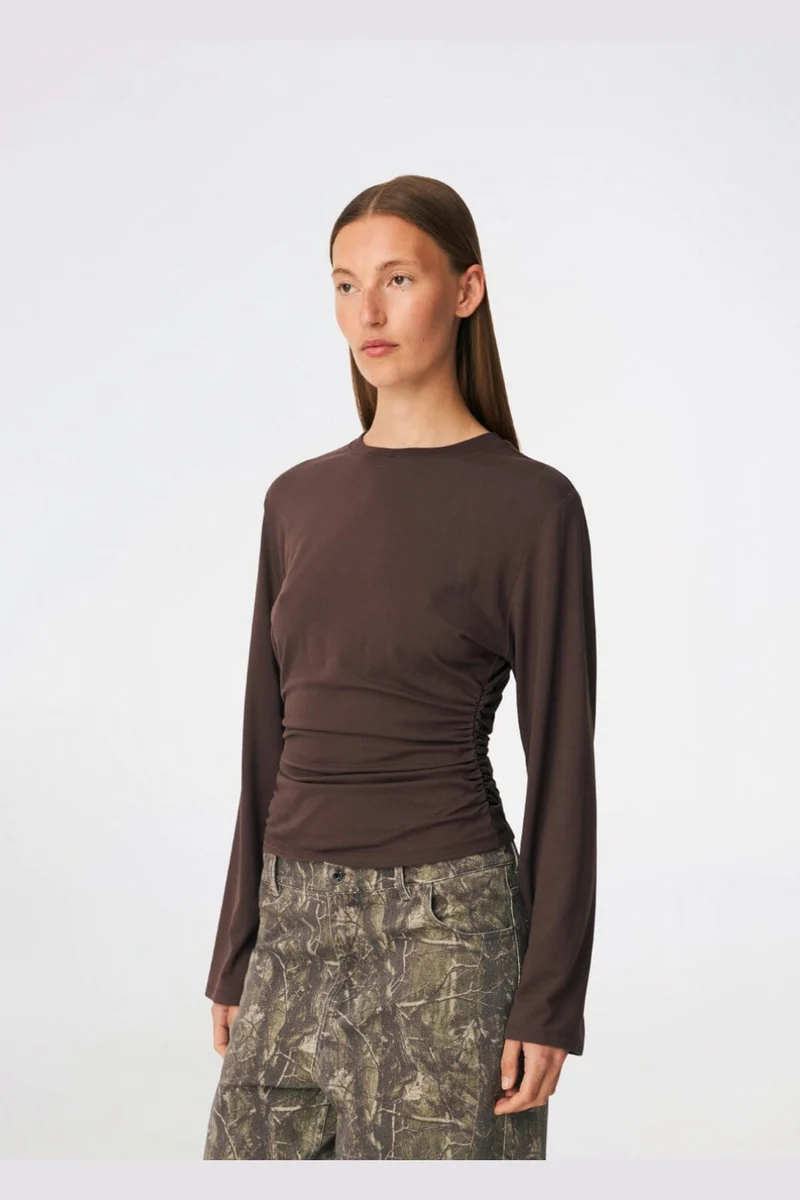 ModströM - Dimetrimd Ls T-Shirt 59455 - 5508 - Seal Brown