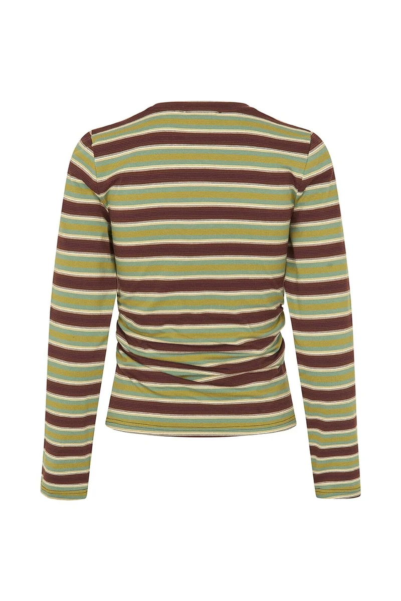 ModströM - Denismd Slim Ls T-Shirt 59466 - 12071 - Windsor Green Stripe