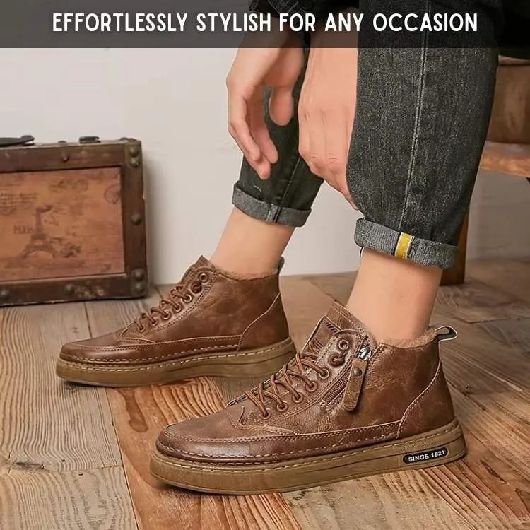 Marcherelle™ – Chaussures Hiver Antidérapantes avec Doublure Thermique